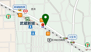 麺屋 あびすけ (武蔵新城店)の地図画像