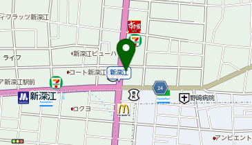 自由な麺神の地図画像