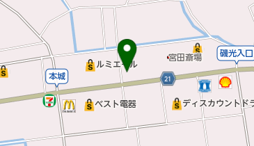 筑豊ラーメン 山小屋 (宮田店)の地図画像