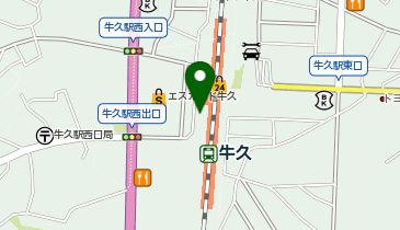 日高屋 (牛久西口店)の地図画像