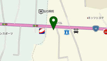 油そば はてなプラス (石巻店)の地図画像