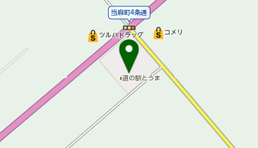 道の駅とうま 御食事処の地図画像