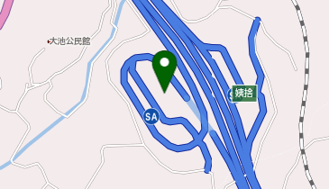 姨捨サービスエリア下り線の地図画像