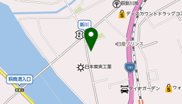 萩中華そば 侍の地図画像