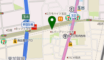 横浜家系ラーメン 赤家 (粉浜西店)の地図画像