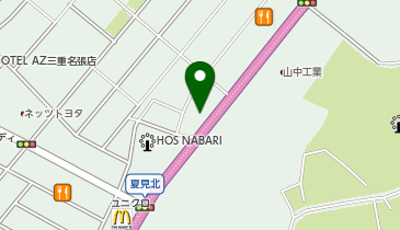 麺楽の地図画像