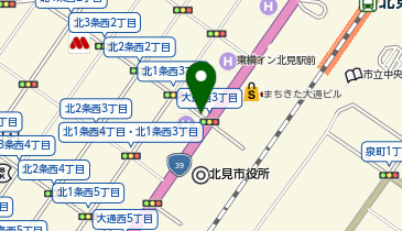 味彩珈琲の地図画像