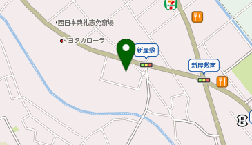 つけ麺 新道の地図画像