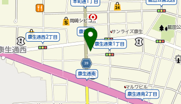 混麺処 アフロの地図画像