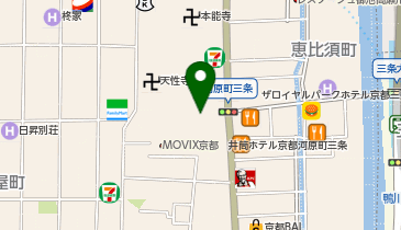 百歳牛肉麺 (三条河原町店)の地図画像