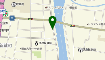 とくしまラーメン 麺王 (新蔵町店)の地図画像