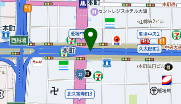 四川式担担麺 だるま (船場店)の地図画像