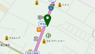 韓丼 (ひたちなか市毛店)の地図画像