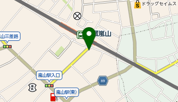 駅前嵐山食堂の地図画像