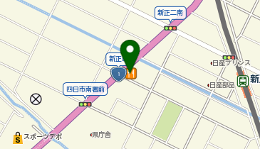 ラー麺 ずんどう屋 (四日市店)の地図画像