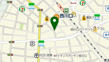 清花餃子の地図画像