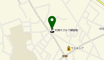 焼肉食堂 大間々ゴルフ 食堂部の地図画像