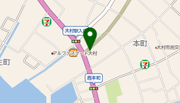 大村ずし ぎおんの地図画像
