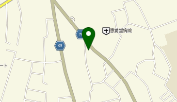 麺屋 白黒の地図画像