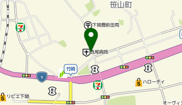 関門麺まぜそばGANGの地図画像
