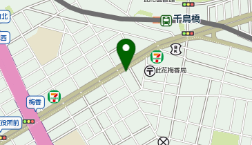 梅香麺屋の地図画像