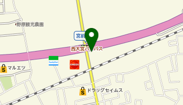 伝説のすた丼屋 (西大宮店)の地図画像