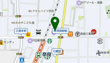 吉野桜の湯 御宿 野乃奈良の地図画像