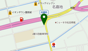 名嘉地そばの地図画像