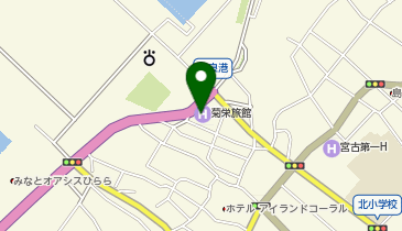 菊栄食堂の地図画像