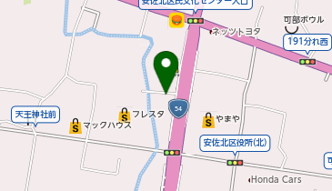 長浜ラーメン博多屋 (可部店)の地図画像