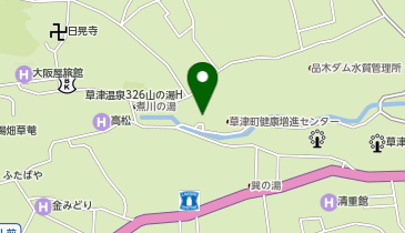 草津 大滝乃湯 お食事処 湯の華の地図画像