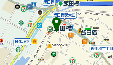 横浜家系ラーメン 家家家 (飯田橋店)の地図画像
