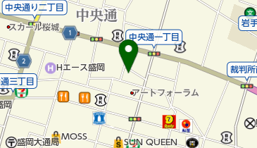 博多長浜ラーメン ああ博多人情 (盛岡店)の地図画像