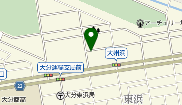 長浜ラーメン 麺通人の地図画像