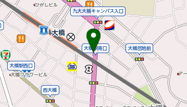 一九ラーメン (大橋本店)の地図画像