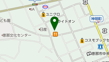 来来亭 (恵那店)の地図画像