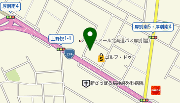 定食屋甚兵衛 厚別店の地図画像