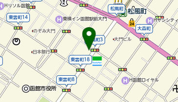 割烹魚清の地図画像
