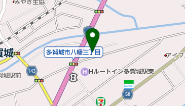 うなぎ山ざきの地図画像