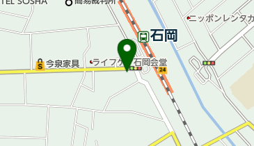 おふくろの味 櫻川の地図画像