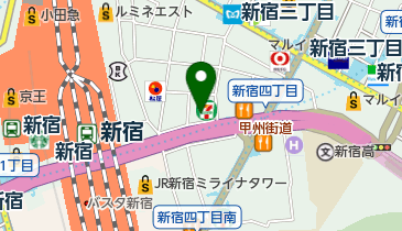 たつ屋 新宿店の地図画像