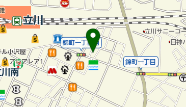 鉄板焼 しのやの地図画像