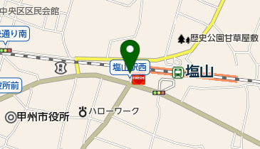 塩山館食堂の地図画像