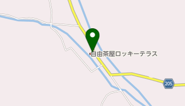 自由茶屋の地図画像