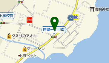 鶴喜そば唐崎店の地図画像