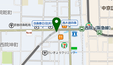 串八 西院店の地図画像