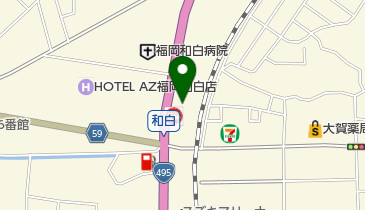 麺勝 和白店の地図画像