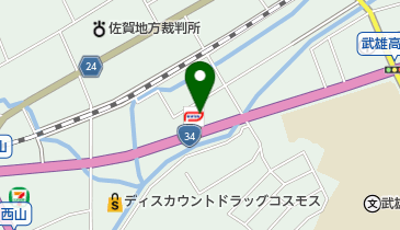 めん勝 武雄店の地図画像