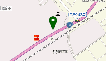 焼肉 車の地図画像