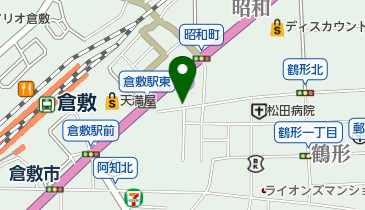 賄や韓式料理の地図画像